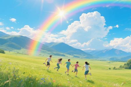 梦见清晨和小伙伴在院子里玩耍